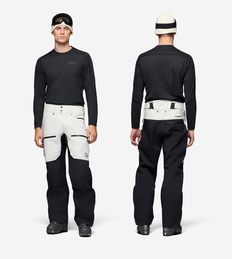 �Υ����� 2026 NORRONA lofoten Gore-Tex Pro PNT Men W.White ��� ���ե��ƥ� �����ƥå��� �ץ� �ѥ�� �Хå�����ȥ꡼