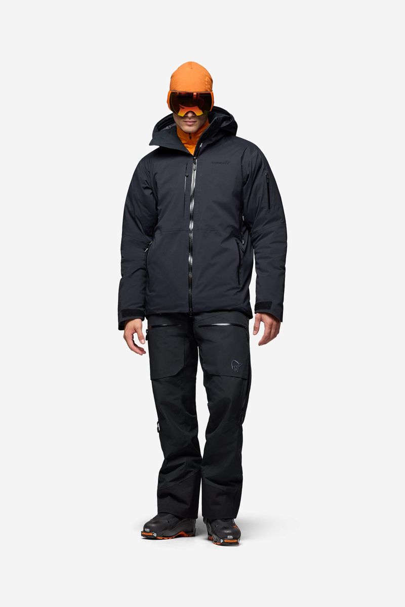 �Υ����� 2026 NORRONA lofoten Gore-Tex down800 Jacket Men Caviar ��� ���ե��ƥ� �����ƥå��� ������800 ���㥱�å�