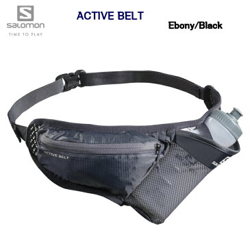 20SS SALOMON ACTIVE BELT Ebony Black LC1246600 サロモン アクティブベルト トレイルランニング ボトル付属 ホルダー