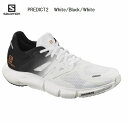 21SS　 SALOMON サロモン PREDICT 2　W　プレディクト2　ウーマンW WhiteBlackWhite L41125700 PREDICT 2　W ランニングをもっと楽しく。どんなランナーやロードにもピッタリなランニングシューズ。解剖学的なランニングスタイルの分析に基づく Anatomic Decoupling 機能が特長で、関節にかかるストレスを軽減し、スムーズな足運びを可能にする新しくなった PREDICT2。さらに TPU ベースの Infiniride　が、柔らかいランディングを実現。オールラウンドなロードランナーに、この上ないフィット感と快適さを提供します。 Weight (g)　255 快適なライド感 足の動きを妨げない Anatomic Decoupling を採用した PREDICT が誇る抜群のフィット感。独立したプラットフォームが、ストライドや地形にフィットします。 優れたクッション性 TPU ベースの Infiniride フォームの優れたクッション性によりランディングの衝撃が吸収され、この上ない快適な走りが実現します。 360°インスタントフィット 前足部のインナーシームのない心地よいソックスのような構造が、足を柔らかく包み込みます。 メーカー希望小売価格はメーカーカタログに基づいて掲載しています