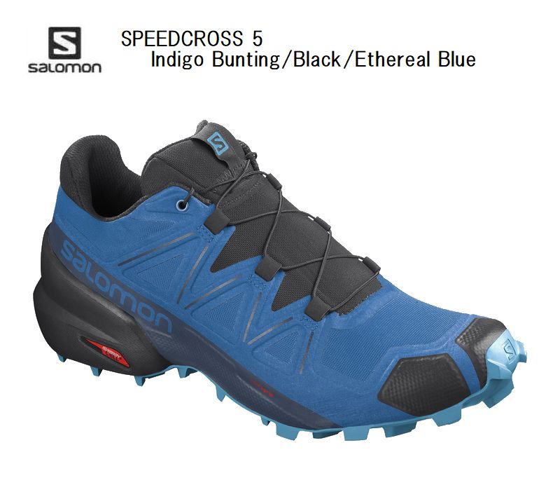 サロモン SALOMON SPEEDCROSS 5 IndigoBunting Black EtherealBlue L41116500 スピードクロス5 トレイルランニング シューズ メンズ