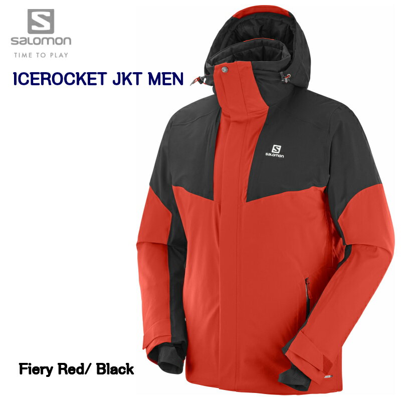 サロモン 2019 SALOMON ICEROCKET JKT Mens L40419000 Fiery Red Black アイスロケット フェアリーレッド メンズ