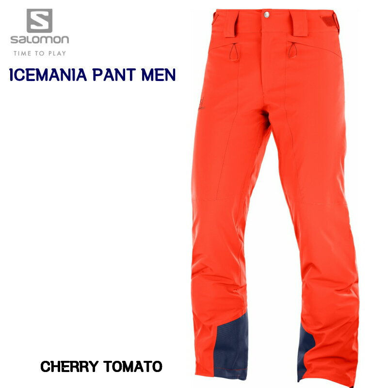 サロモン 2020 SALOMON ICEMANIA PANT Men LC1205900 Cherry Tomato ASIAN LENGTH アイスマニア スキーウェア パンツ メンズ チェリー トマト