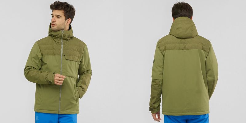 サロモン 2021 SALOMON DEEPSTEEP JACKET MEN LC1401000 Martini Olive アウトドア ジャケット メンズ 2