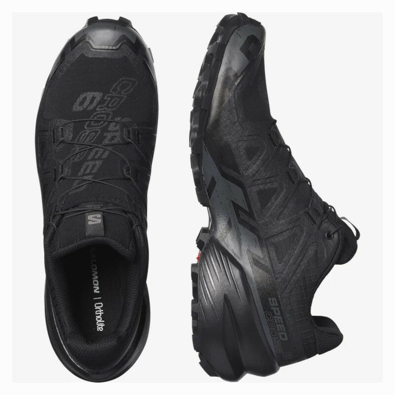 サロモン トレイルシューズ SALOMON 25SS SPEEDCROSS 6 Black Black Phantom スピードクロス ランニング メンズ