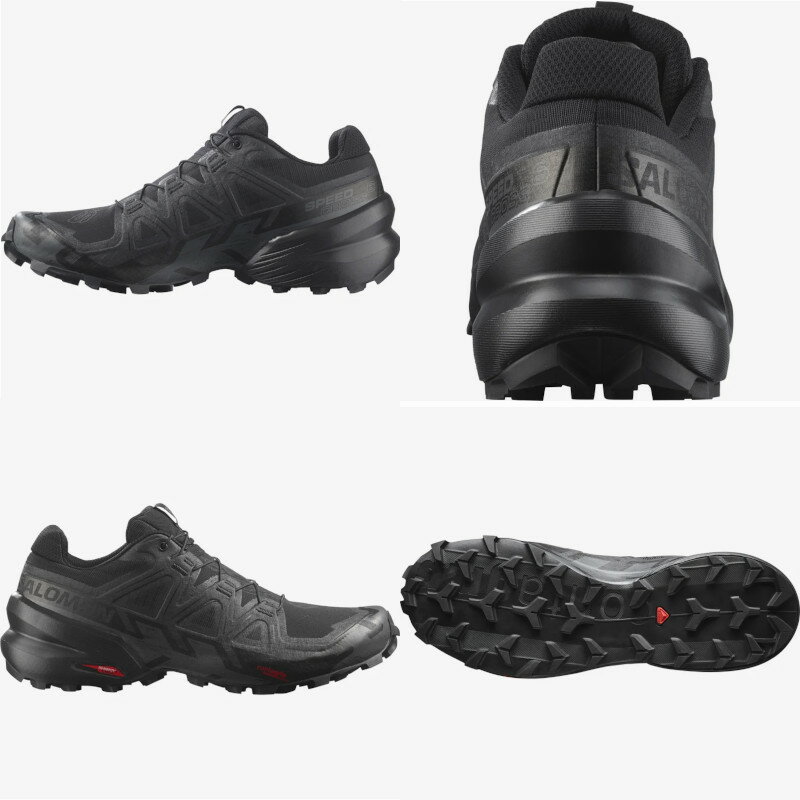 サロモン トレイルシューズ SALOMON 25SS SPEEDCROSS 6 Black Black Phantom スピードクロス ランニング メンズ