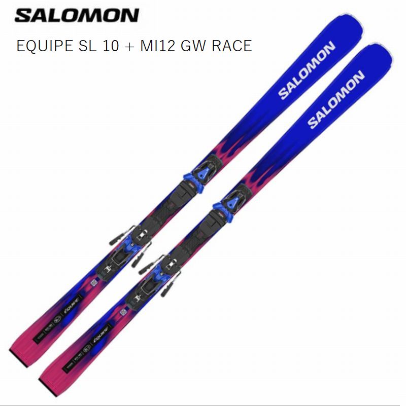 サロモン スキー板 2027 SALOMON EQUIPE SL 10 + MI12 GW RACE L45413100 中上級者 テクニカル 金具セット