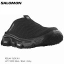 サロモン スポーツ SALOMON REELAX SLIDE 6.0 Black/Black/Alloy リカバリーシューズ 快適 通気性(4)