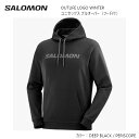 T ~bhC[ 22FW SALOMON OUTLIFE LOGO WINTER HOODY DEEP BLACK PERISCOPE t[fB jZbNX I[KjbN Rbg