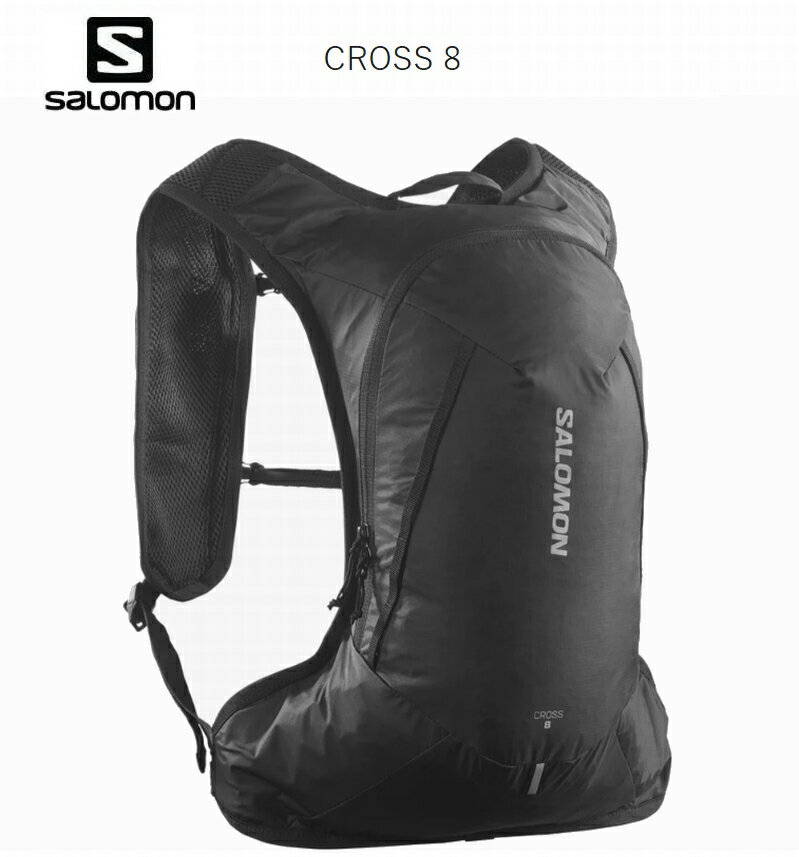 サロモン SALOMON CROSS 8 BLACK LC2185300 バックパック トレイルランニング