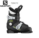 サロモン スキーブーツ 2023 SALOMON TEAM T2 BLACK White チーム ジュニア キッズ L41177900 2バックル