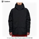 メーカー名：GOLDWIN 商品名：2-tone Color Work Pocket Jacket　 品番：G13304 カラー：BKフ゛ラック フラップ+ボタンのカジュアルなディテールのデザインをカラーブロックでスポーティーにアレンジした中わた入りのスキージャケットです。表地には高い防水性、透湿性を誇る2層構造のダーミザクスを使用しています。裏地の背中に起毛トリコットのバックパネルを配置しています。胸、腰の左右のポケットに加えて、大容量のバックポケットを装備しています。手首内側に保温性を高めるインナーリストカフを装備しています。脇下には、衣服内の蒸れを素早く換気できるベンチレーションを配備しています。 重量 ─ 999g（サイズ3） Fabric ─ 〈表地〉Dermizax 2層（ポリエステル50％、 複合繊維（ポリエステル）50％） 〈中わた〉SOFT HEAT BALL（ポリエステル100％） 〈裏地〉Nylon Taffeta（ナイロン100％）、Brushed Tricot（ポリエステル100％）、 （表地・裏地コーティング等樹脂加工） 耐水圧：20,000mmH2O or Higher（JIS L1092）） 透湿度：10,000g/?・24h or Higher（JIS L1099B-1） メーカー希望小売価格はメーカーサイトに基づいて掲載しています