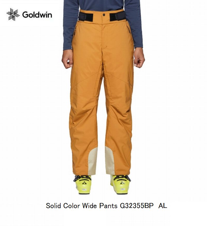 ゴールドウィン 2023 スキーウエア GOLDWIN Solid Color Wide Pants AL アンバーゴールド G32355BP