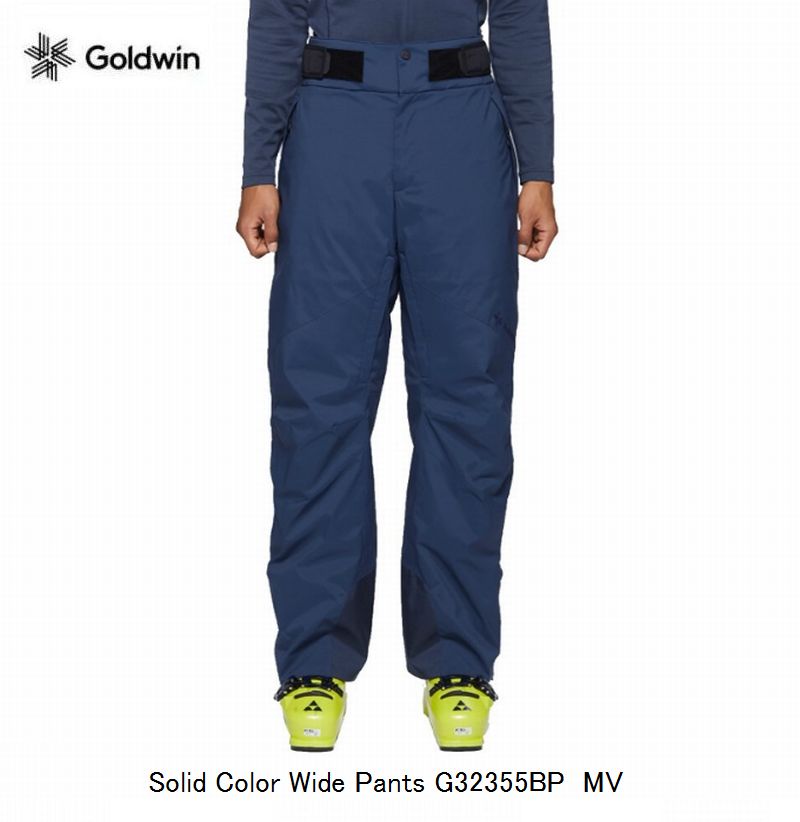 ゴールドウィン 2023 スキーウエア GOLDWIN Solid Color Wide Pants MV ミッドナイトネイビー G32355BP