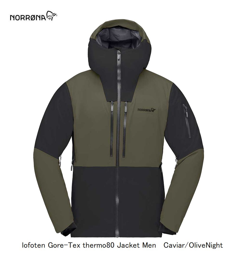 Υ NORRONA lofoten Gore-Tex thermo80 Jacket Men CaviarOliveNight  եƥ ƥå 80 㥱å