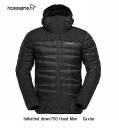 ノローナ NORRONA falketind down750 Hood Men メンズ フォルケティン ダウン750 ジャケット Caviar