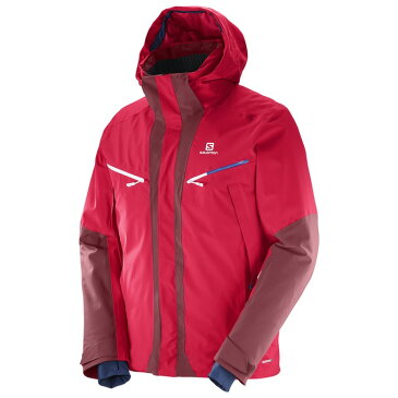 SALOMON ICECOOL JKT Mens L39717900 Barbados Cherry Cabernet+ CHILLOUT BIB PANT Mens Night Sky L40410100 サロモン スキーウェア