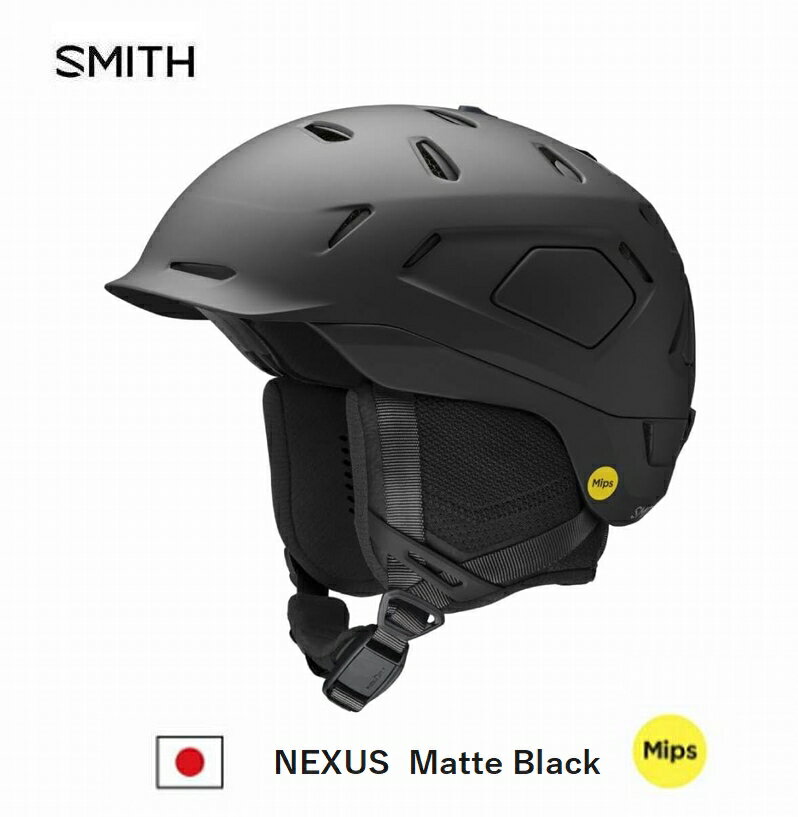 スミス ヘルメット SMITH NEXUSMAT BLACK MIPS RC ASIA ネクサス スキー スノーボード ヘルメット boa搭載