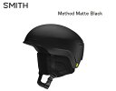 メーカー名：SMITH 商品名：METHOD MAT BLACK カラー：MAT BLACK MITH のヘルメットアイコンMaze/Allure がついにアップデート。その名を”Method”と冠した。最大トピックはコロイドの搭載。コロイドを加えたインモールド・コンストラクションによりプロテクションをさらに強化。Maze/Allure の人気のひとつであるフィット感、軽さもさらに改良を加えた。内部のモールドデザインも変わり今まで以上に多くの日本人にフィット感がアップ。ゲレンデ、パーク、BC、フリーライド… コロイド/ MIPS 搭載により”Method”と共に今までトライすることを躊躇ったあなたのスリルを超えて欲しい。日本のスノーヘルメットシェアNo1のMaze/Allure を唯一超えるヘルメット”Method” が満を持してここに登場 ASIA FIT SIZE + Small 55-59cm + Medium 59-63cm + Large 63-67cm メーカー希望小売価格はメーカーサイトに基づいて掲載しています