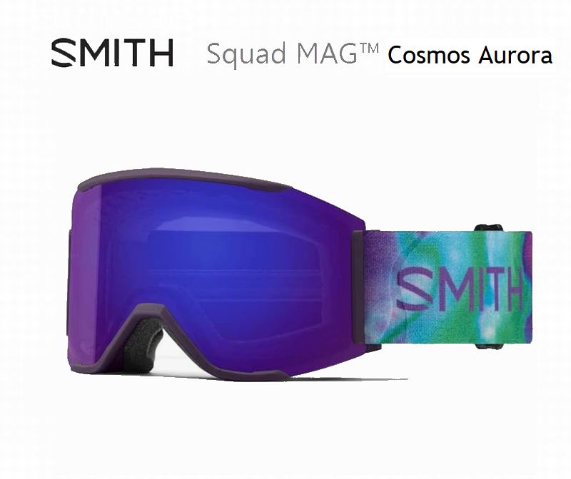 乐天商城 - スミス 2025 2026 SMITH (E)SQUAD MAG COSMOS AURORA CP EVERYDAY VIOLET MIRR アーリーモデル スカッドマグ