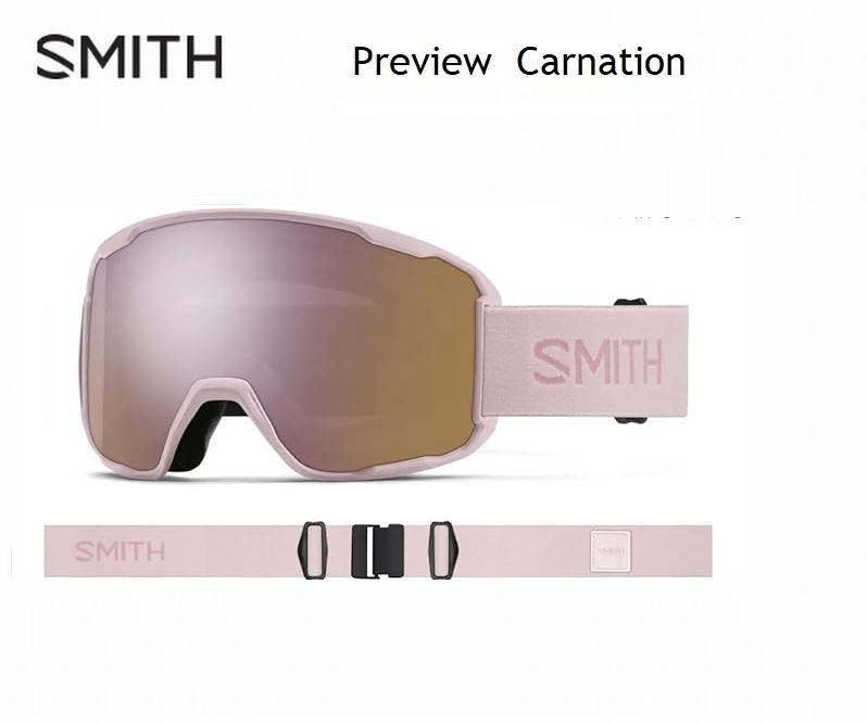 Rakuten - スミス 2025 2026 SMITH PREVIEW CARNATION CP リアビュー スキー スノボ ゴーグル 眼鏡対応 日本正規品 アジアンフィット
