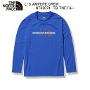 ザ・ノースフェイス THE NORTH FACE L/S AMPERE CREW Tシャツ TB TNFブルー メンズ ロンT