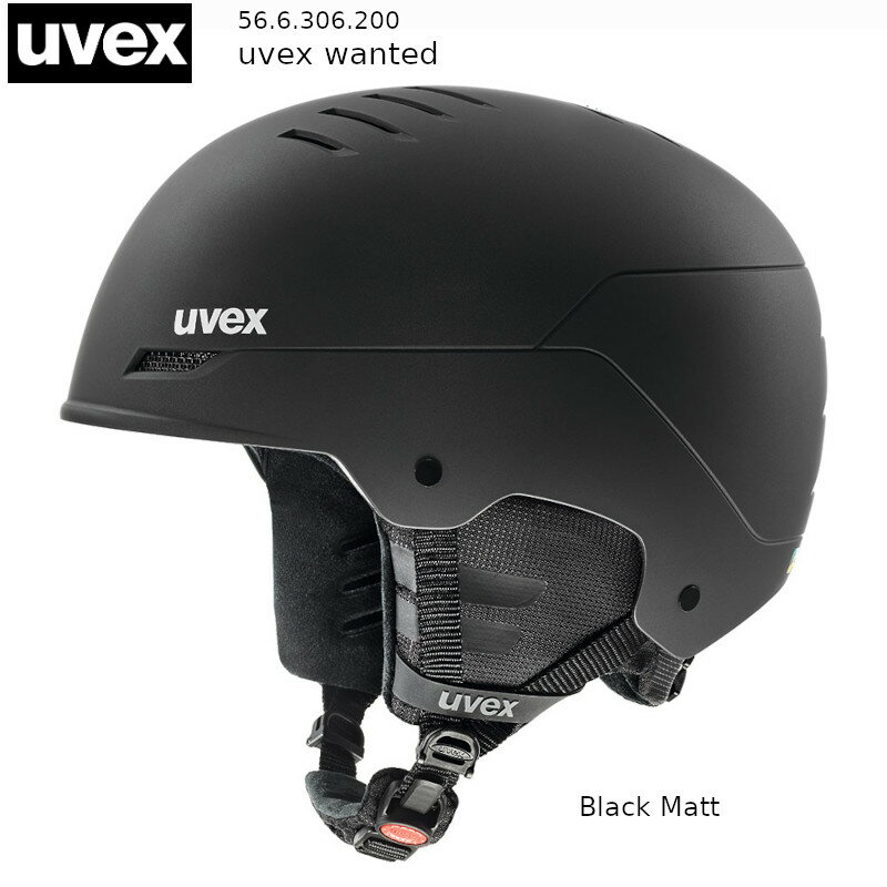 ウベックス ヘルメット 2024 UVEX wanted black matt ブラックマット スキー スノ...