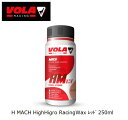 VOLA／ボラ H MACH HighHigro RacingWax レッド 250ml AIR　 -5°C　＞　 0°C / 　23°F 　＞ 32°F湿度　70〜100％ The range Race Wax is made from research and tests conducted by VOLA to get the best possible glide of your skis. These products combine resistance and durability of a base wax while having a fluorinated additive to make a sensational race wax. Ski racing wax designed for high humidity. The relative humidity is over 70%. Dedicated to fresh and falling snow, this new line is fluorine free. Brush with Bronze brush / Apply liquid wax / Wait 5 to 10 min / Scrape / Brush with Nylon brush and then with Horsehair brush. 高湿度用に設計されたスキーレーシングワックス。相対湿度は70％以上。新雪・落雪専用で、フッ素を含まない新ライン。 ブロンズブラシで磨く／液体ワックスを塗る／5〜10分待つ／削る／ナイロンブラシで磨く、次に馬毛ブラシで磨く。 かんたん！WAXING革命！！！ 滑走面の浸透性の高いワックスです 世界のトップシーンでも多く使用されている液体リキッドワックス メーカー希望小売価格はメーカーカタログに基づいて掲載しています