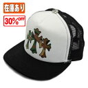 【閉店セール30%OFF】クロムハーツ Chrome Hearts ハット キャップ トラッカーキャップ キング タコス カモプリント 3CHクロス ブラック ...