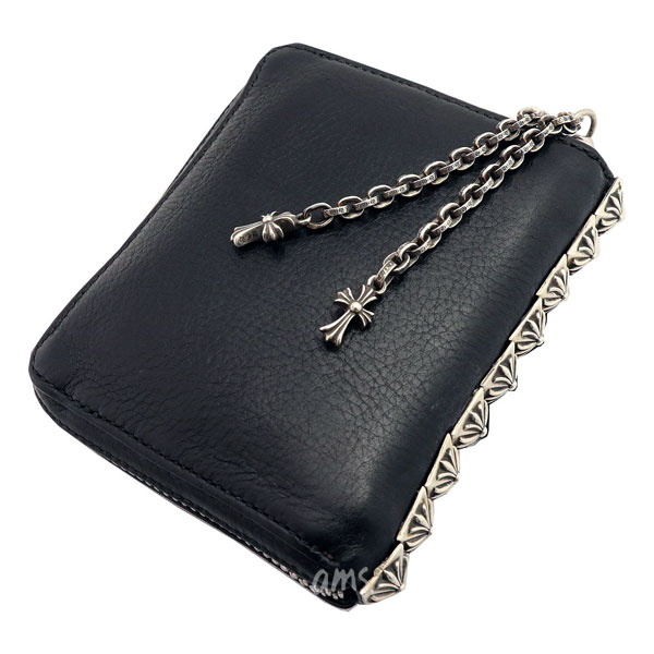 クロムハーツ 財布 Chrome Hearts 3サイドジップブラック ヘビーレザーウォレット メンズ クロム ハーツ 長財布のサムネイル