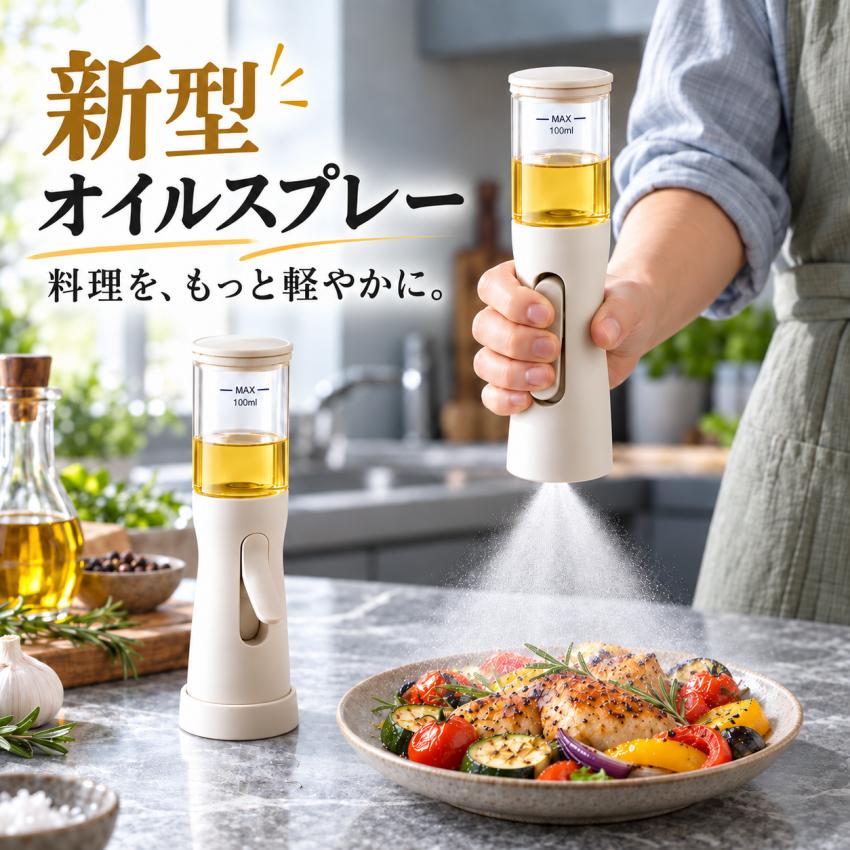 オイルスプレー オイルボトル オイルスプレーボトル 油スプレー 料理用 オリーブオイル スプレー ノンフライヤー エア…