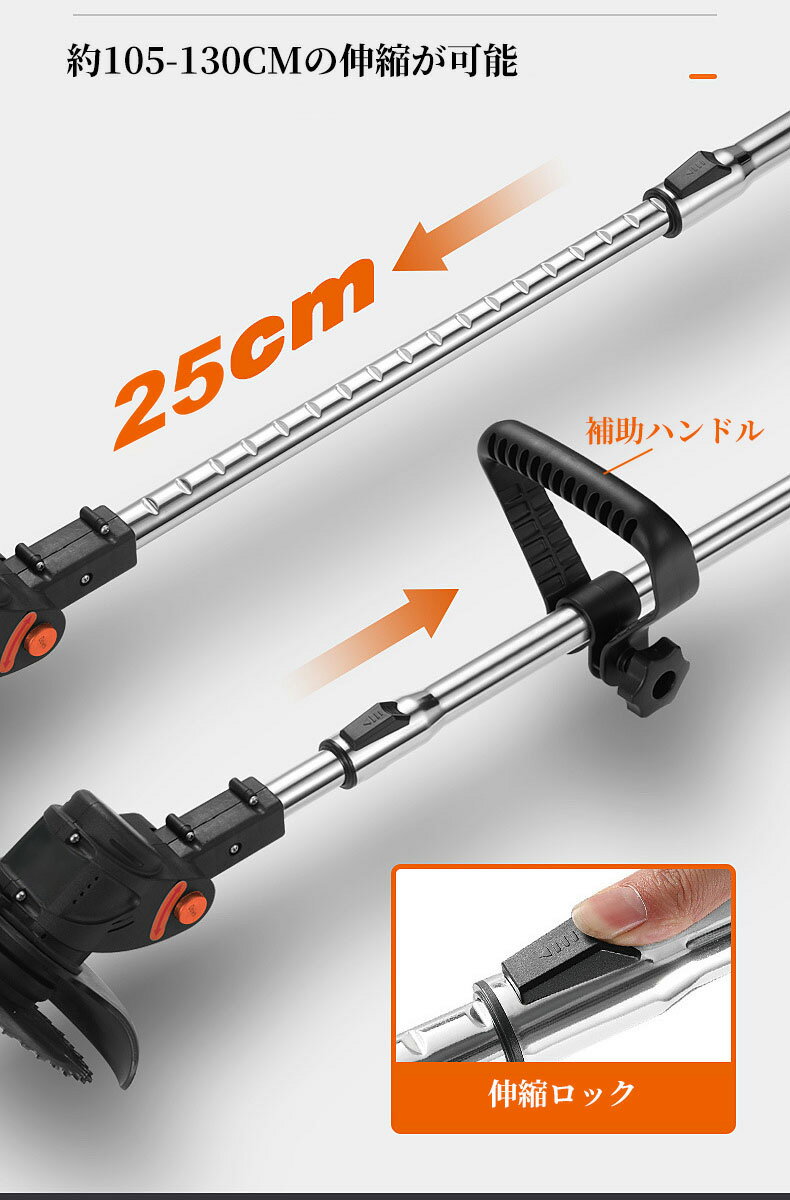 最新型 送料無料 HT-901DS 一年間保証 折りたたみ式 コードレス 草刈機 1.2kg 伸縮 長さ 角度調整 21vバッテリー 充電式 草刈り払い機 芝刈り機 刈払機 草刈り機 電気草刈機 しばかりき 電動 ナイロン 軽量 収納便利 枝切り 芝生庭 畑 雑草 草 植木 保障 最新型 送料無料 HT-901DS 一年間保証 折りたたみ式 コードレス 草刈機 1.2kg 伸縮 長さ 角度調整 21vバッテリー 充電式 草刈り払い機 芝刈り機 刈払機 草刈り機 電気草刈機 しばかりき 電動 ナイロン 軽量 収納便利 枝切り 芝生庭 畑 雑草 草 植木 保障