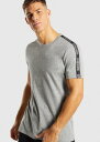 ★【送料無料】GymShark ジムシャーク taped t-shirt Tシャツ ? グレー【grey marl】Lサイズ メーカー直輸入品!