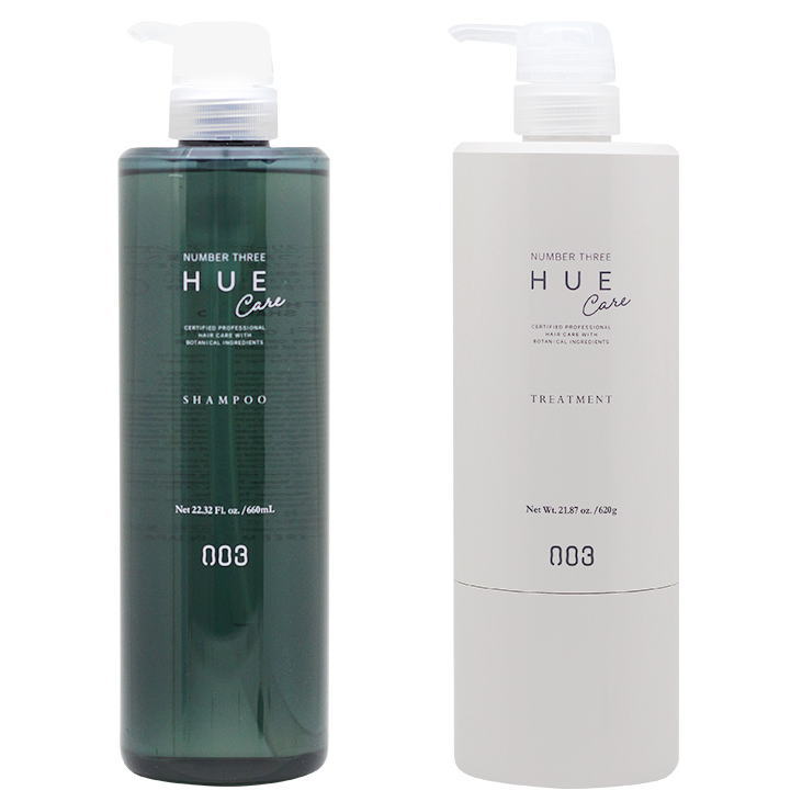 ★【送料無料】 ナンバースリー 003 ／ ヒュウケア HUE ／ ヒュウケア シャンプー 660ml ＆ トリートメント 620g ／ ヘアケア 美容室専売品 シャンプ