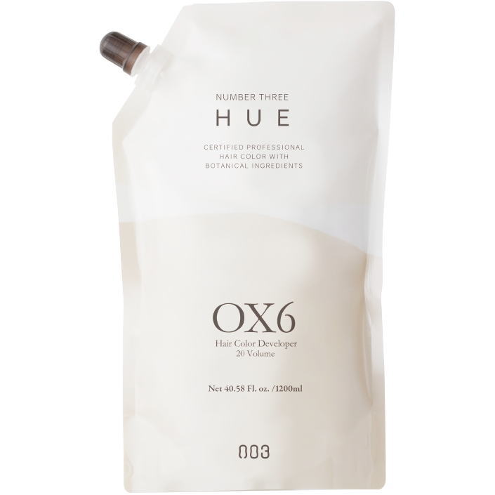 ★ナンバースリー 003 ／ HUE ／ ナンバースリーヒュウ OX6 1200ml ／ 〈医薬部外品〉酸化剤/第2剤 ／ プロユース 業務用 ／ カラー剤 カラーリング