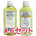 ★【送料無料】 ルベル /クールオレンジ “ヘアソープ” 200mL & ヘアリンス 200mL 6セット LebeL