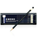 ★トンボ Tombow/ 鉛筆 モノ / MONOシリーズのハイスタンダード / 6角軸 12本入り 消しゴム付き / / HB:MONO-HB