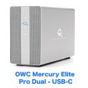 OWC Mercury Elite Pro Dual - USB-C オリジナル日本語マニュアル付き USB 3.2 Gen 2対応 RAID&ハブ機能付き 外付けハードディスクケース Mac/Windows対応