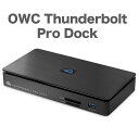 OWC Thunderbolt Pro Dock / Thunderbolt 3/4専用 多機能ドッキングステーション オリジナル日本語マニュアル付き 日本仕様の2pin電源コード USB機器 DisplayPort CFexpress SDカード USB Power Delivery対応 iPad・タブレット対応 高速転送