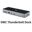 OWC Thunderbolt Dock Thunderbolt 3/4専用 多機能ドッキングステーション 有線ネットワークポート、オーディオジャック、UHS-II対応SDカードスロット搭載 デイジーチェーン対応 USB Power Delivery対応