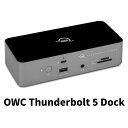 OWC Thunderbolt 5 Dock オリジナル日本語マニュアル付き 日本仕様2pin電源コード付属 Thunderbolt 5対応 デイジーチェーン対...