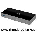 OWC Thunderbolt 5 Hub オリジナル日本語マニュアル付き 日本仕様2pin電源コード付属 Thunderbolt 5対応 デイジーチェーン対応 USB Power Delivery対応 Mac/Windowsに対応 Thunderbolt/USB-C対応モニターの接続にも対応