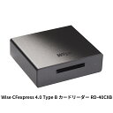 Wise CFexpress 4.0 Type B カードリーダー RD-40CXB CFexpress Type B カード対応 USB4(40Gbps)の高速転送に対応 データアクセス状況を表示するLEDランプを搭載(2)