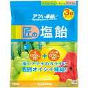サラヤ 匠の塩飴 3種アソート (マスカット味・レモン味・スイカ味) 750g 約175粒 熱中症 対策 塩分補給 国産塩 個包装 キャンディ クエン酸 糖分 27860