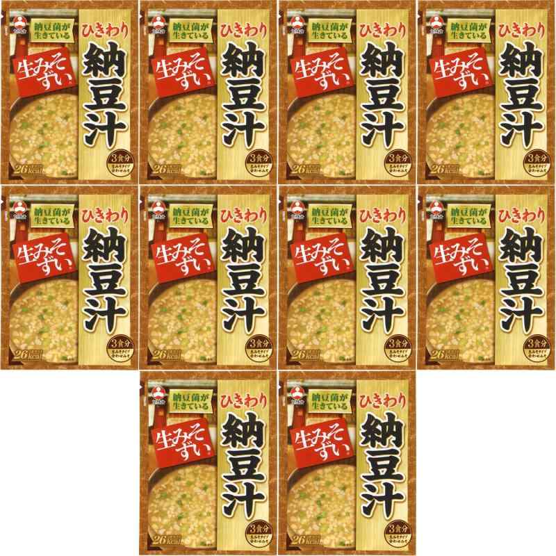 旭松食品 袋入 生みそずい ひきわり納豆汁3食 46.5g 