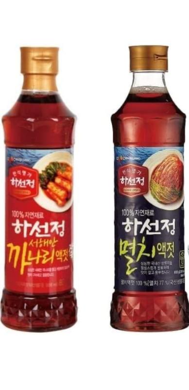 ハソンジョン イワシエキス400g+ カナリ(いかなご)エキス400g お得な2個セット / 韓国調味料 いわしの..