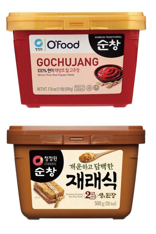 スンチャン コチュジャン 500g テンジャン 500g お得な2点セット 清浄園 | 韓国 唐辛子味噌 韓国味噌 ..