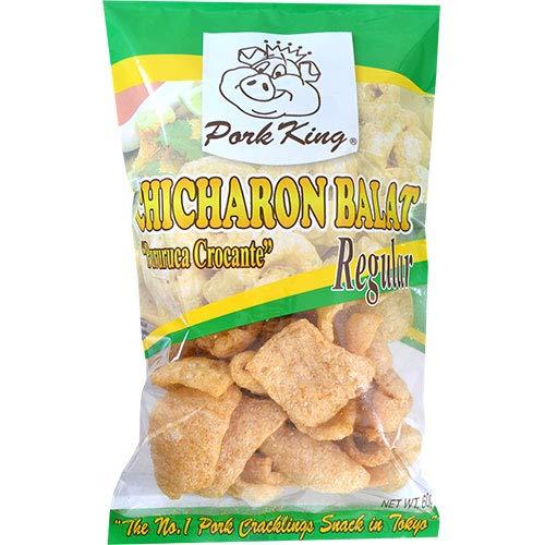PORK KING CHICHARON BALAT REGULAR チッチャロン レギュラー (豚皮揚げスナック菓子) 60g (5個)