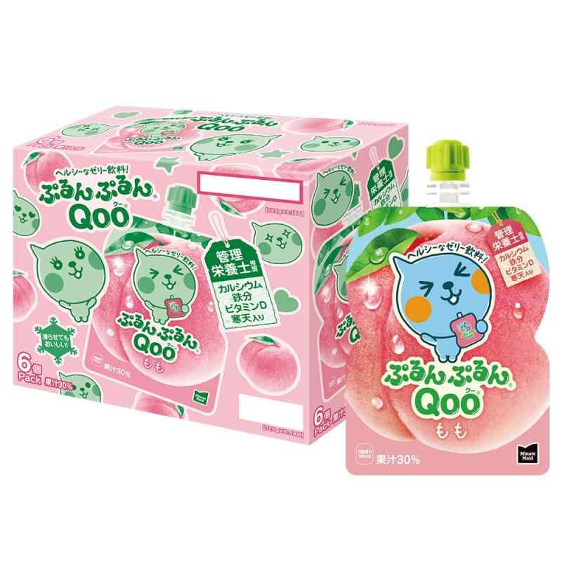 コカ・コーラ ミニッツ メイド ぷるんぷるんQoo もも 125gパウチ×6袋