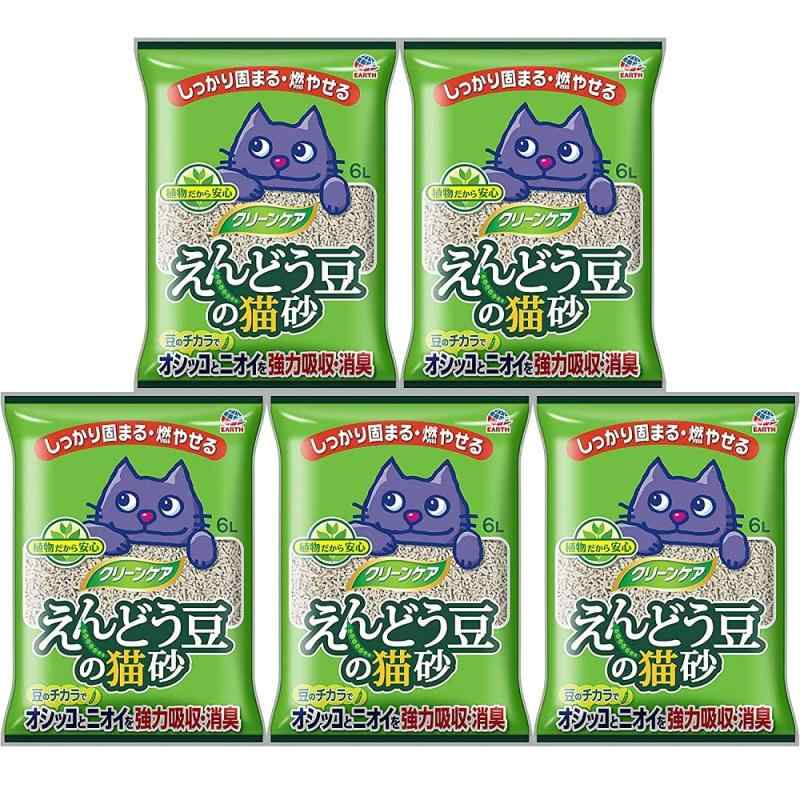 JOYPET(ジョイペット) クリーンケア えんどう豆の猫砂 6L×5個 (ケース販売)本体サイズ (幅X奥行X高さ) :31×42×6cm本体重量:3kg原産国:中華人民共和国